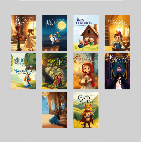 El Bosquede los Cuentos - Set x10 Mini libros Infantiles